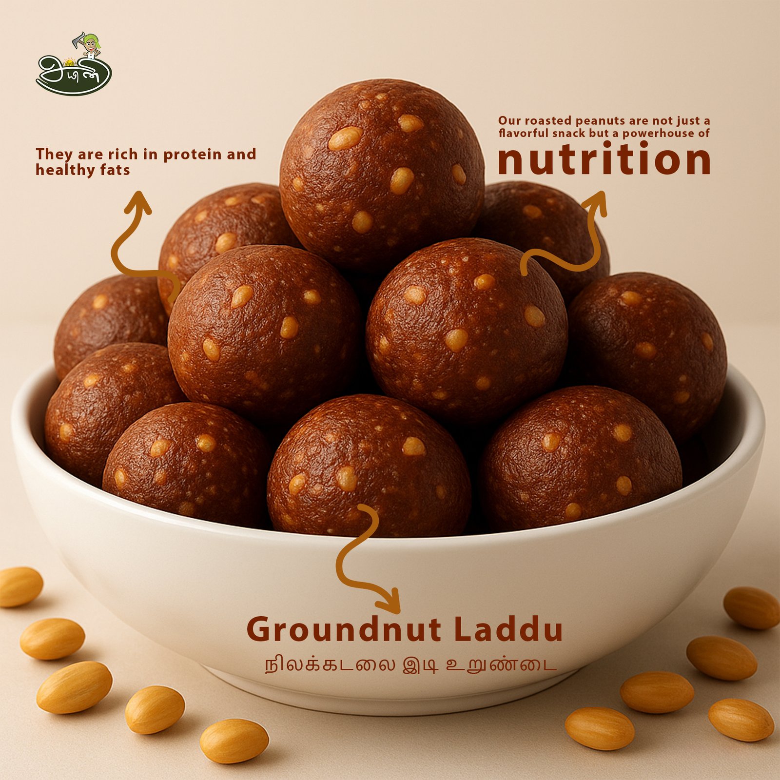 Groundnut Laddu / Nilakadalai Idi Urandai
