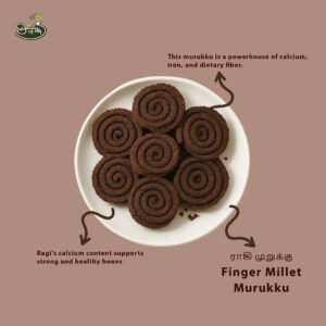 Finger Millet Murukku / Ragi Murukku