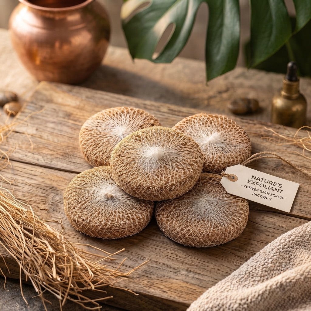 Vetiver bath scrub