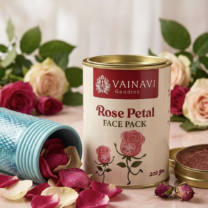 Rose petal face pack