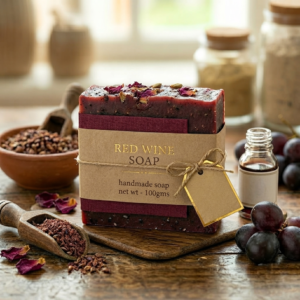 Red Wine Soap Star Shaped