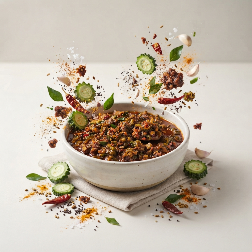 Bitter Gourd Thokku / Pavakkai Thokku