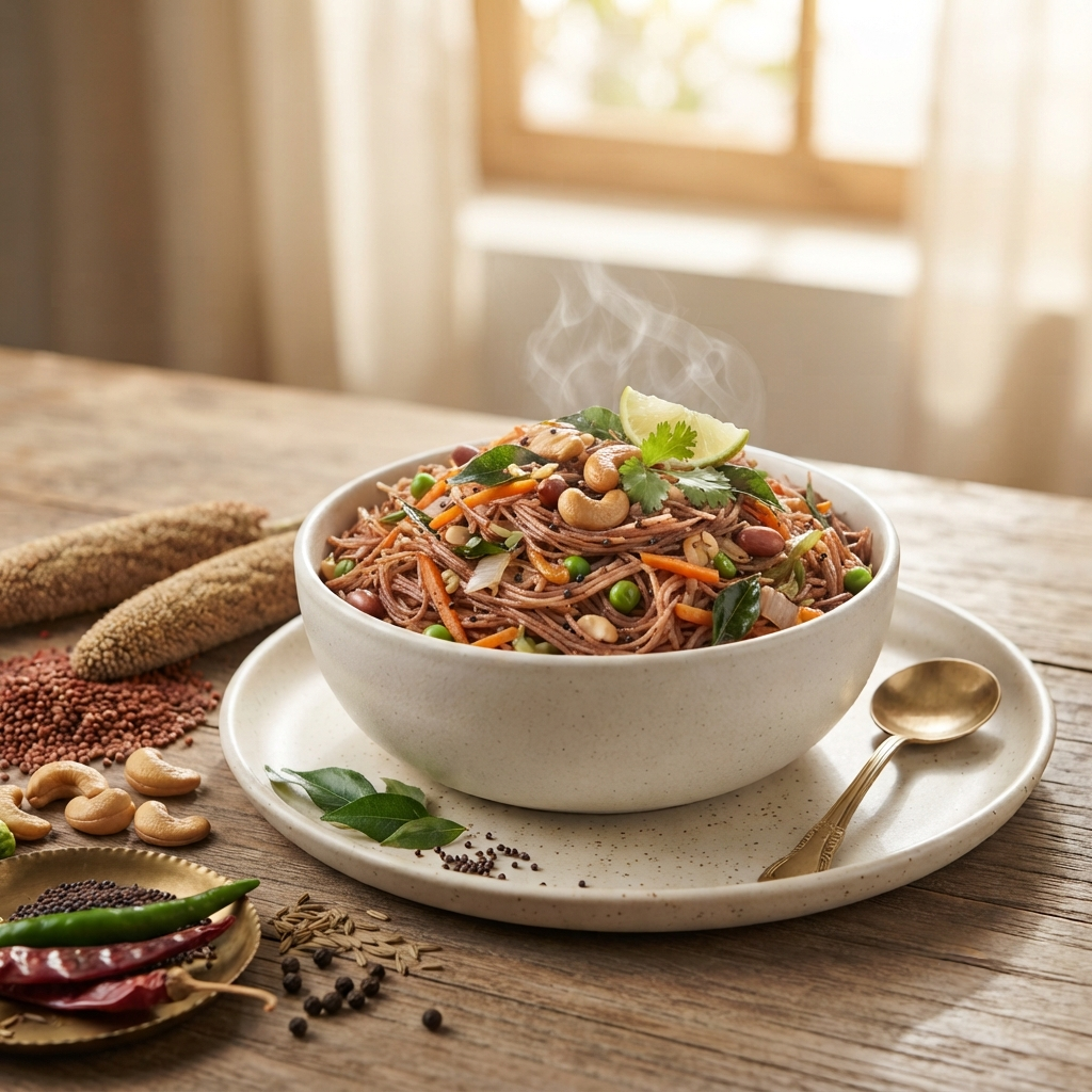 Finger Millet Vermicelli / Ragi Semiya