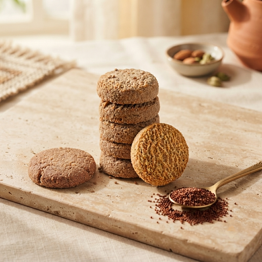 Finger Millet Cookies / Ragi Biscuits