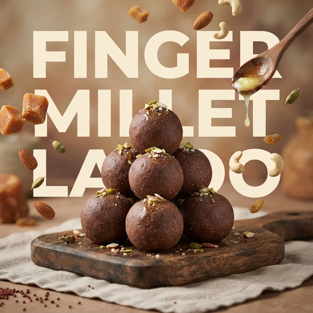 Finger Millet Laddu/Ragi Laddu